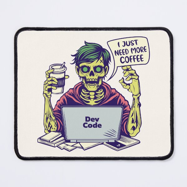 Item preview, Zombie programmer in search of coffee designed and sold by Dizartico.