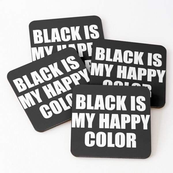 Item preview, Black Is My Happy Color designed and sold by mhernaevily.