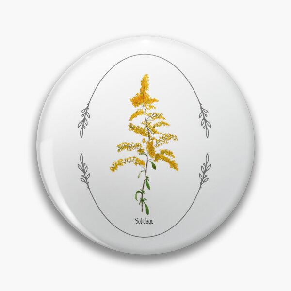 Item preview, Botanical Art Yellow Blooming Goldenrod designed and sold by MochaMeli.