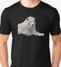 Male White Lion Unisex T-Shirt