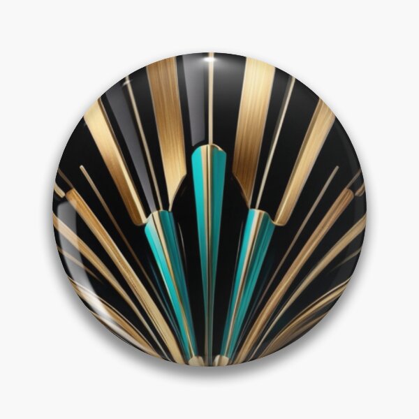 Item preview, Art Deco Nouveau Fan Style Geometric Pattern designed and sold by SloganExpress.