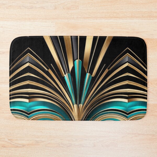 Item preview, Art Deco Nouveau Fan Style Geometric Pattern designed and sold by SloganExpress.