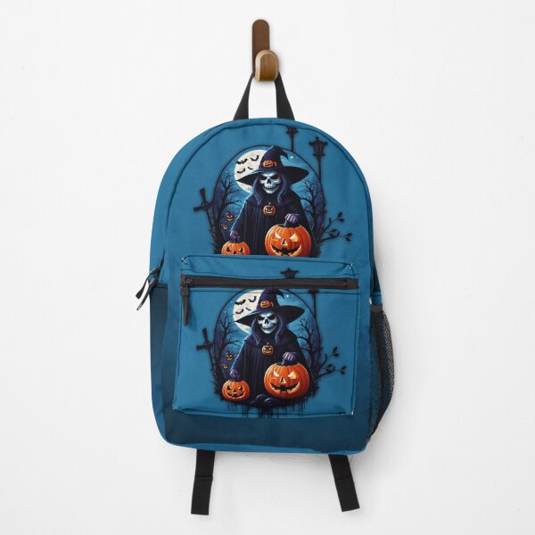 Item preview, A spooky Halloween scene featuring a skeleton witch. designed and sold by nicky2342.