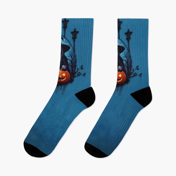 Item preview, A spooky Halloween scene featuring a skeleton witch. designed and sold by nicky2342.