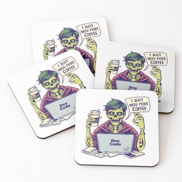 Item preview, Zombie programmer in search of coffee designed and sold by Dizartico.