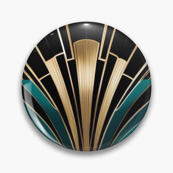 Item preview, Art Deco Nouveau Fan Style Geometric Pattern designed and sold by SloganExpress.