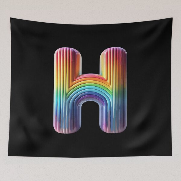 Item preview, Letter H, Rainbow designed and sold by Myra365Art.
