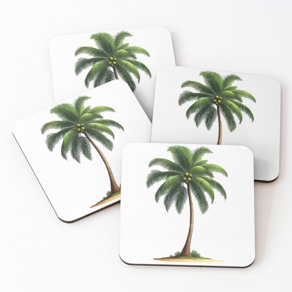 Item preview, Majestic Tropical Coconut Tree Swaying in the Island Breeze designed and sold by prkpuriku.