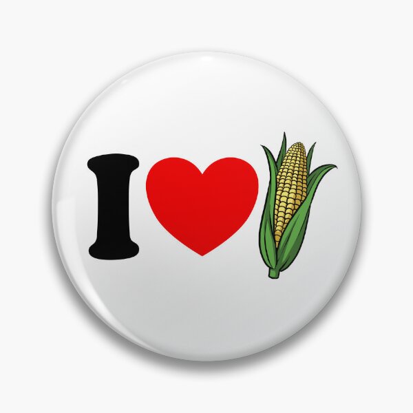 Item preview, I Love Corn Red Heart Funny Corn Lover I Love Corn Gear designed and sold by DynamicDesign.