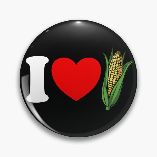 Item preview, I Love Corn Red Heart Funny Corn Lover I Love Corn Gear designed and sold by DynamicDesign.