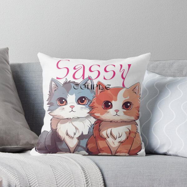 Item preview, Pareja de gatos atrevidos | Hermosa vida felina designed and sold by Fanatic Nerd.