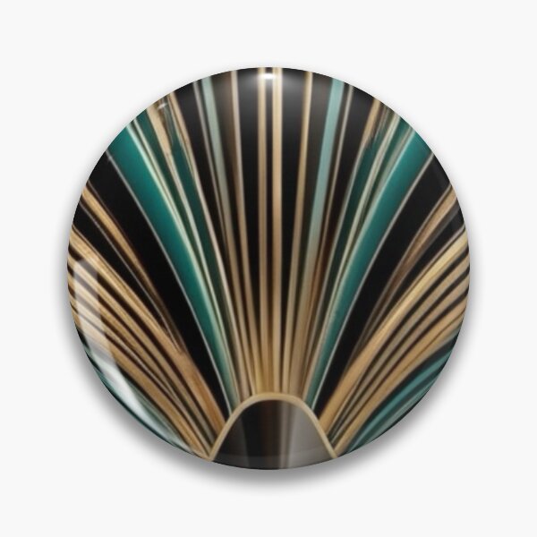 Item preview, Art Deco Nouveau Fan Style Geometric Pattern designed and sold by SloganExpress.