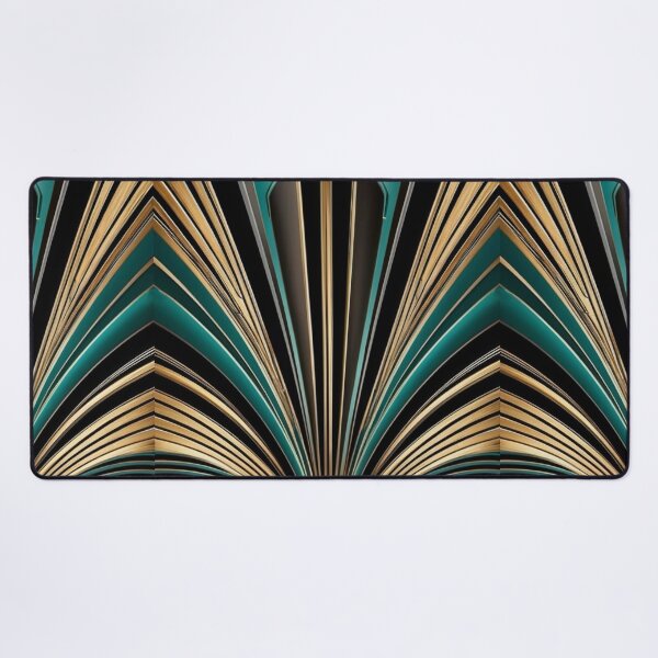 Item preview, Art Deco Nouveau Fan Style Geometric Pattern designed and sold by SloganExpress.