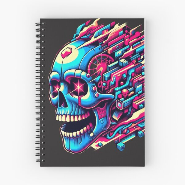 Item preview, Digital Skull Fusion designed and sold by TrippyyThreads.