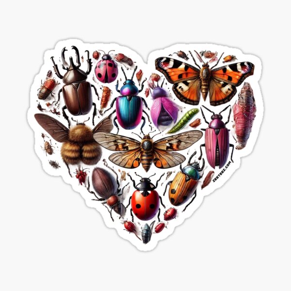 I Heart Bugs Sticker