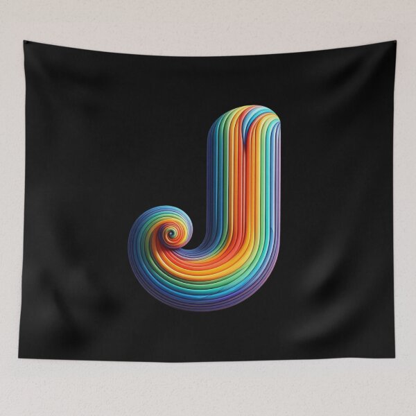 Item preview, Letter J, Rainbow designed and sold by Myra365Art.