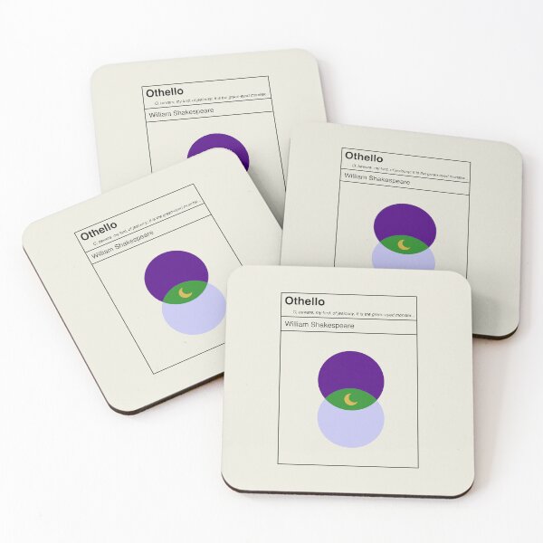 Item preview, Othello Shakespeare Minimalist Abstract Art Design designed and sold by kakarikihill.