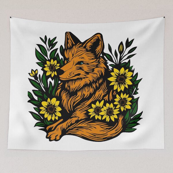 Artikelvorschau, Blumenfuchs entworfen und verkauft von BubbledBuddies.