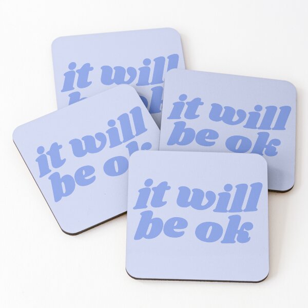 Item preview, It will be ok - blue quote designed and sold by Cre8iveCat.