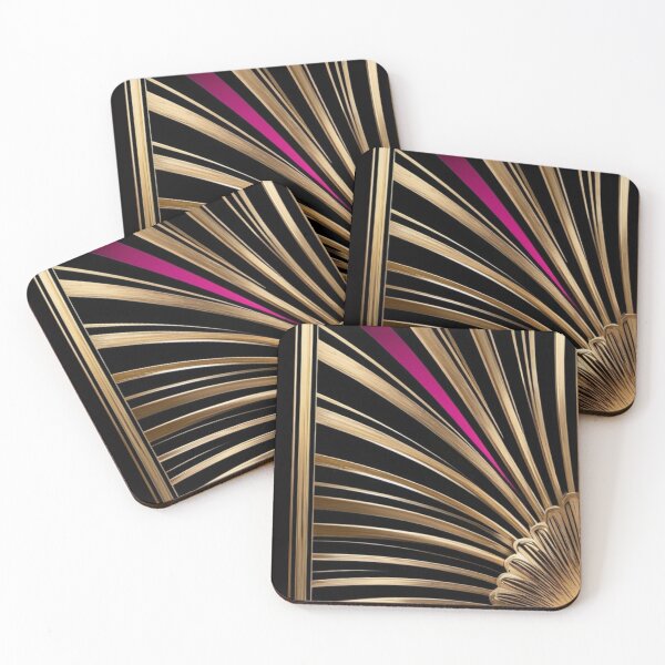 Item preview, Art Deco Nouveau Fan Style Geometric Pattern designed and sold by SloganExpress.