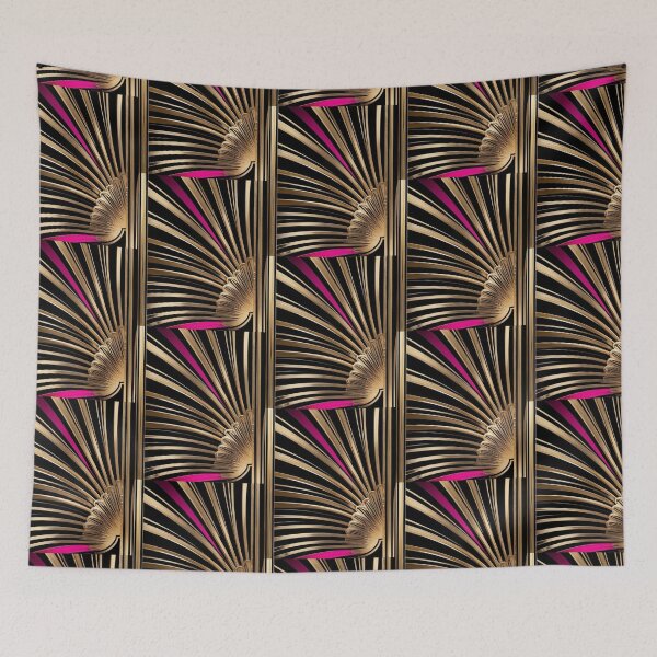 Item preview, Art Deco Nouveau Fan Style Geometric Pattern designed and sold by SloganExpress.