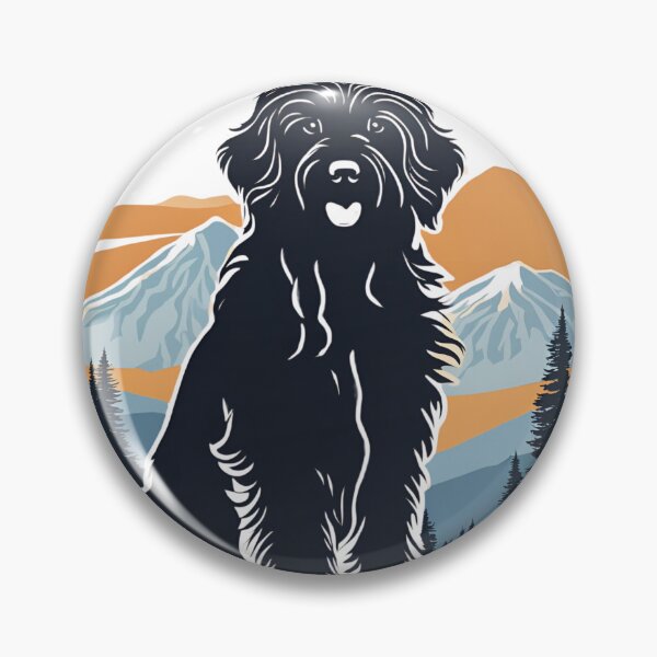 Item preview, Minimalist Bergamasco Shepherd Silhouette in Forest - Elegant Design for Nature-Inspired Products designed and sold by GoodyPaws.