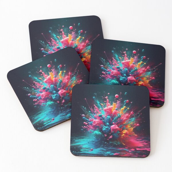 Item preview, A Splash Of Neon Colors On A Dark Background. designed and sold by IrsathThaslima.