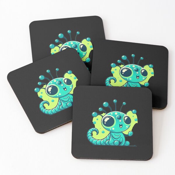 Item preview, Turquoise and green space alien critter designed and sold by Comicalcreation.