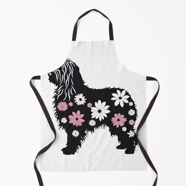 Item preview, Bergamasco Silhouette Filled with Flowers - Elegant Floral Dog Design designed and sold by GoodyPaws.