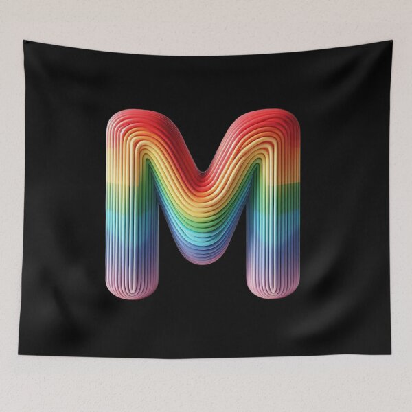 Item preview, Letter M, Rainbow designed and sold by Myra365Art.