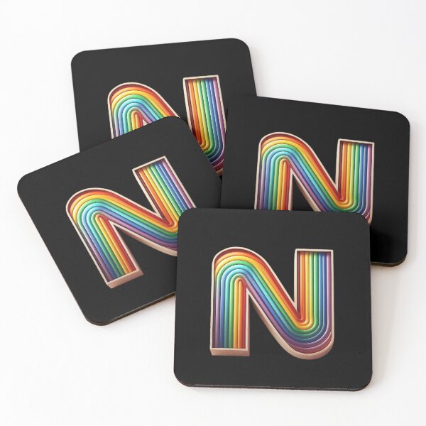Item preview, Letter N, Rainbow designed and sold by Myra365Art.
