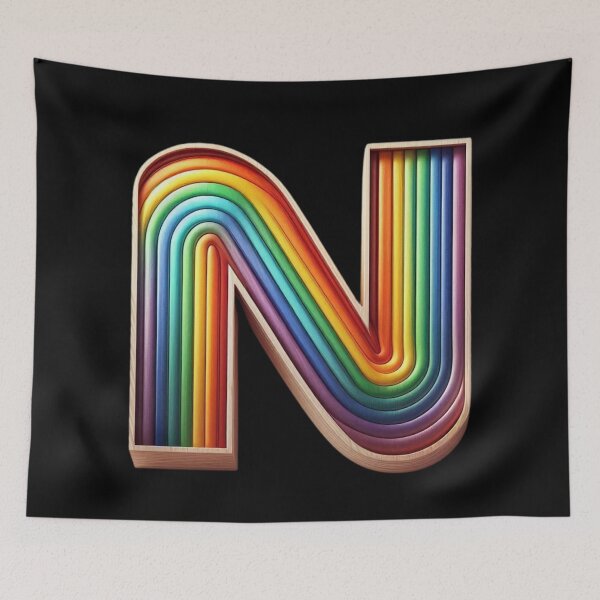 Item preview, Letter N, Rainbow designed and sold by Myra365Art.
