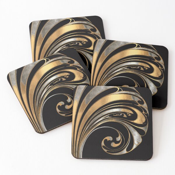 Item preview, Art Deco Nouveau Fan Style Geometric Pattern designed and sold by SloganExpress.