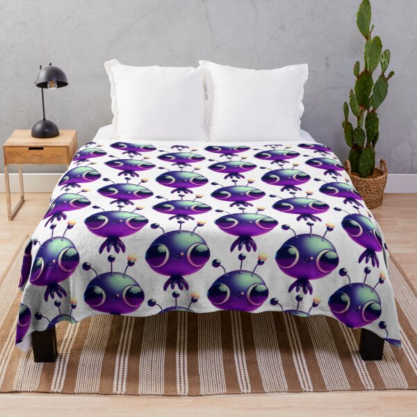 Item preview, Purple big eyes space alien critter designed and sold by Comicalcreation.
