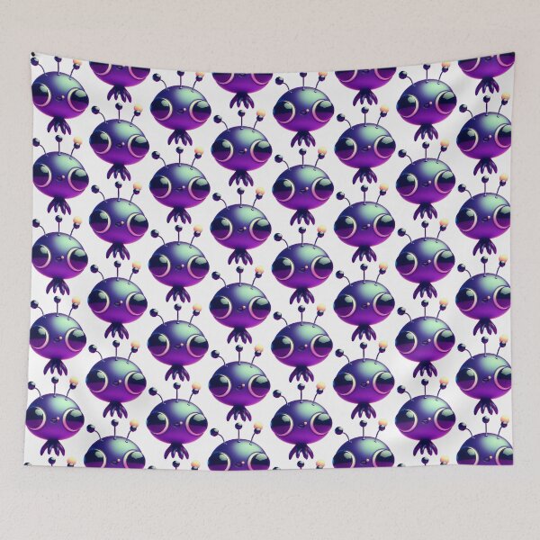 Item preview, Purple big eyes space alien critter  designed and sold by Comicalcreation.