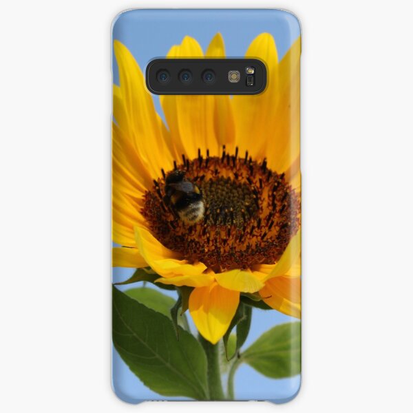 Sonnenblume mit Biene - Blauer Himmel Samsung Galaxy Leichte Hülle