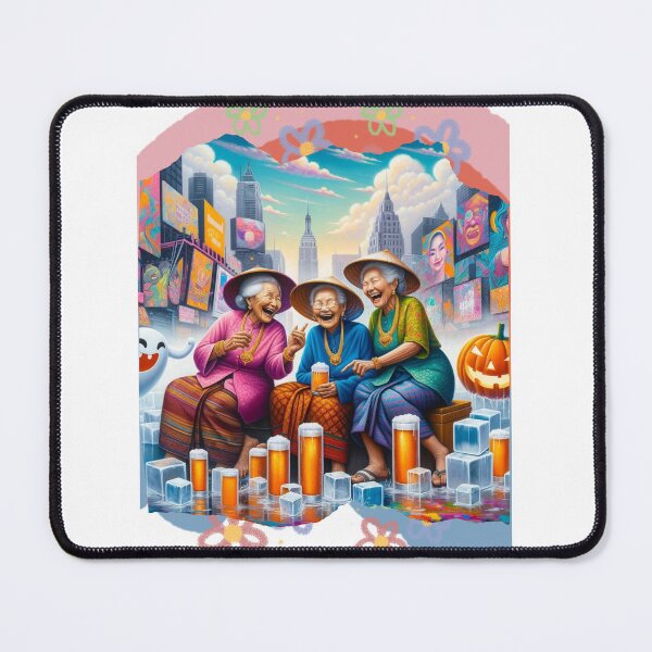 Item preview, Thailand: Joyful Thai Elderly with Halloween Twist designed and sold by Tonphiarts.