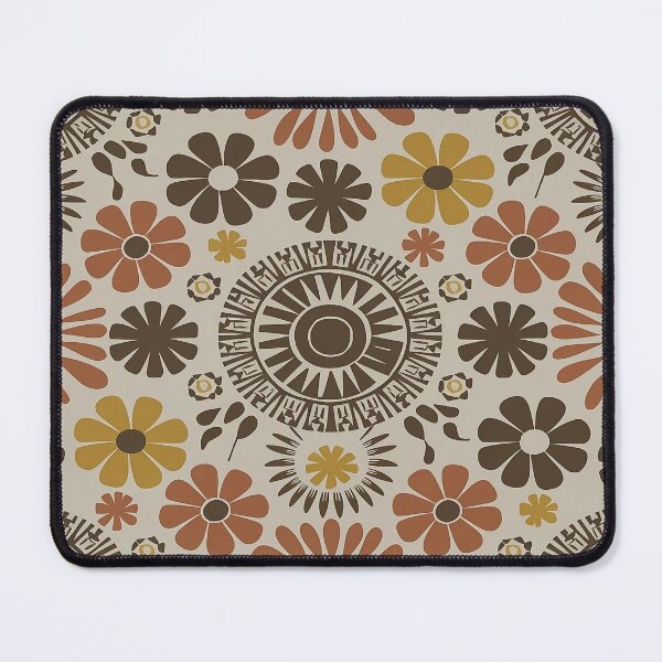 Item preview, Vintage Boho Floral – Bold 70s Style with Sunburst Accents designed and sold by Dshoppin.