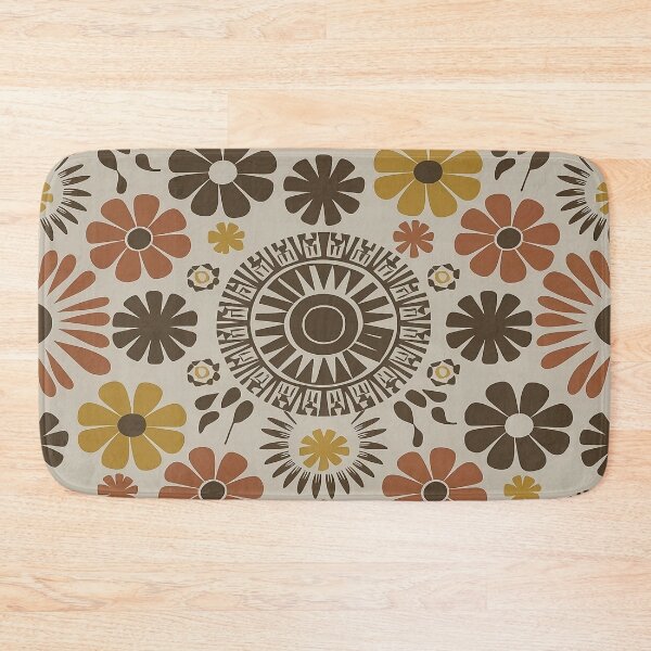 Item preview, Vintage Boho Floral – Bold 70s Style with Sunburst Accents designed and sold by Dshoppin.