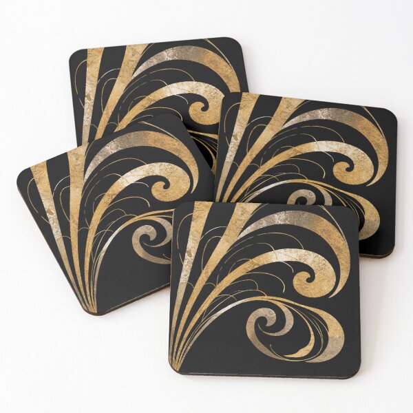 Item preview, Art Deco Nouveau Fan Style Geometric Pattern designed and sold by SloganExpress.