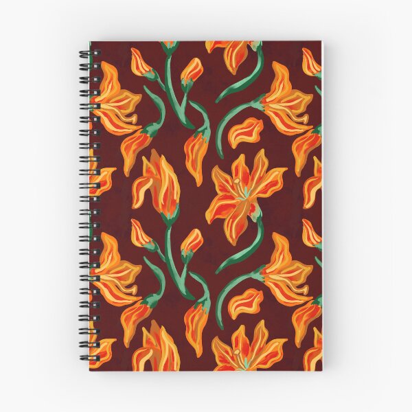 Item preview, Fall Orange Lilies Pattern designed and sold by dmwong.