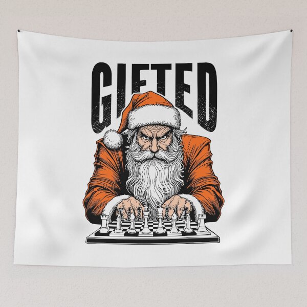 Item preview, Santa Claus Playing Chess Gifted Funny Checkmate Christmas designed and sold by GrandeDuc.