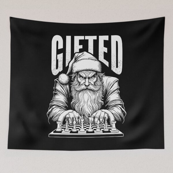 Item preview, Santa Claus Playing Chess Gifted Funny Checkmate Christmas designed and sold by GrandeDuc.