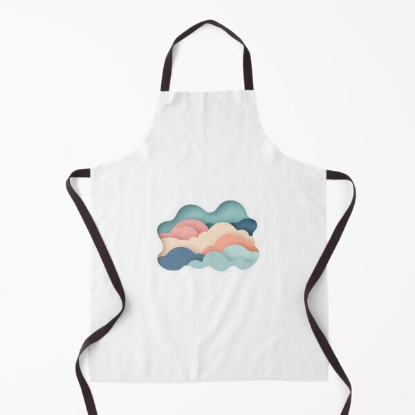Item preview, Abstract Cloud Layers Sticker in Soft Pastel Colors designed and sold by Liseri.