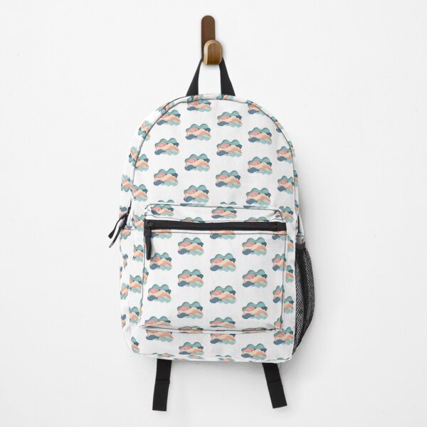 Item preview, Abstract Cloud Layers Sticker in Soft Pastel Colors designed and sold by Liseri.