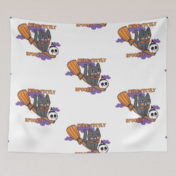 Item preview, Purrfectly spooky cat cute halloween vibes designed and sold by CreativaNook.