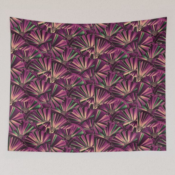 Item preview, Art Deco Nouveau Fan Style Geometric Pattern designed and sold by SloganExpress.