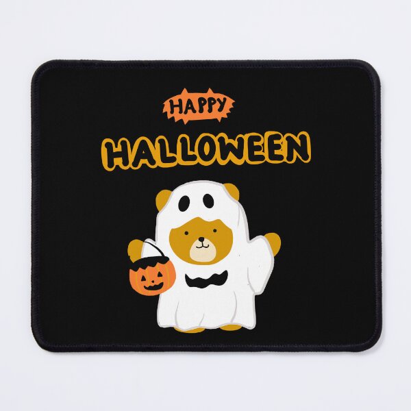 Item preview, Happy Halloween   cute bear in ghost costume designed and sold by lazycat14.