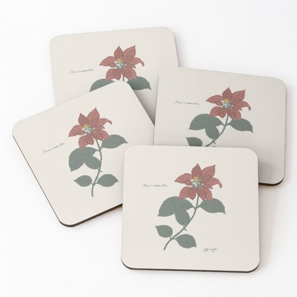 Item preview, Floral Mussaenda Botanical Collection designed and sold by IvyCArtStore.