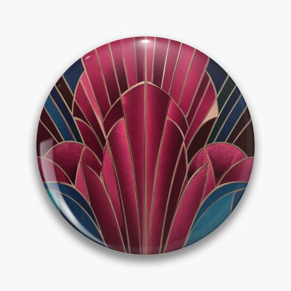 Item preview, Art Deco Nouveau Fan Style Geometric Pattern designed and sold by SloganExpress.